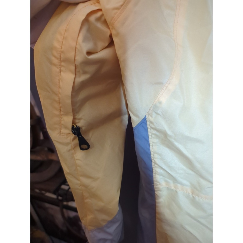 COLUMBIA CHALLENGE SERIES Ski Snowboarding Jacket Women's Large Yellow Gray VTG - Picture 9 of 17